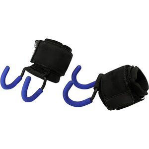 Padded <b>Weight</b> Lifting Wrist Rod Hooks for Powerlifting Training Heavy Duty Metal Hooks for Pull Ups Rod Hooks Shrugs Support - Product Image 2