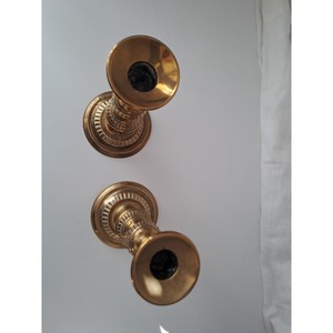 H R CRAFTVERSE Juego de Portavelas de Latón de Calidad Confiable, Diseño Clásico, Decoración para el Hogar, Acabado Metálico Duradero, Hecho a Mano - Product Image 5