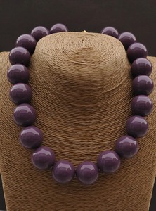 Collar de Resina Personalizable para Mujeres y Niñas, Hecho a Mano, Estilo Vintage, con Cuentas, para Novias - Product Image 4