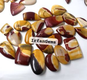 Cabujón de jaspe Mookite Natural de primera calidad de grado superior, piedras preciosas de cristal rojo verde sueltas, forma de donut para la fabricación de joyas, Jaspe casero - Product Image 1