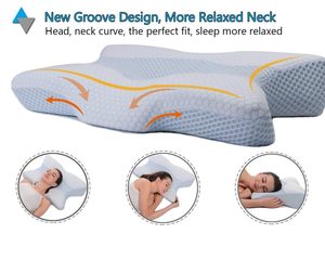 Araami Luxury <b>King</b> <b>Size</b> Bed Collection Adjustable Memory Foam <b>Pillow</b> Orthopedic Side Sleeper Design Bamboo Fabric Eco-Friendly - Product Image 2