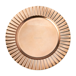 Placa de carga de cobre martillado, 12 pulgadas de diámetro, mano de cobre puro para la elección perfecta para fiestas en casa, restaurantes - Product Image 4
