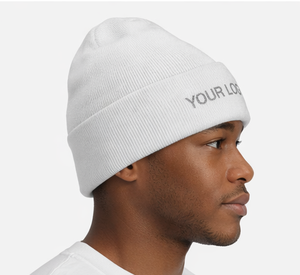 Nuevo Gorro de Punto Blanco Liso Bordado al por Mayor, Gorro de Invierno de Alta Calidad con Borde Plegado para Hombre y Mujer - Product Image 2