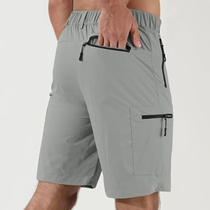 Shorts cargo de randonnée pour hommes, séchage rapide, tactiques, multi-poches, pour voyages et pêche - Product Image 4