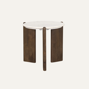 โต๊ะข้างไม้สักแท้สไตล์โมเดิร์น เฟอร์นิเจอร์ตกแต่งห้องนั่งเล่นแบบมินิมอล - Product Image 2