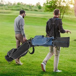Borsa da Golf Leggera in Poliestere Blu con 4 Tasche con Cerniera, 3 Divisori, Materiale PU Impermeabile per Viaggi - Product Image 3