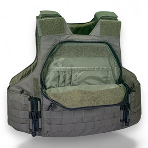 Gilet tactique polyvalent de sécurité extérieur, imperméable, coupe-vent, grande taille, respirant, personnalisé, en tissu 1000D, avec porte-plaques et fermeture avant à ressort - Product Image 1