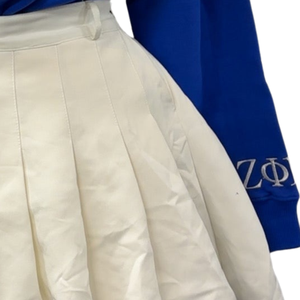 เสื้อสเวตเชิ้ต Zeta Phi Beta Sorority Fleece Miner Hall สำหรับผู้หญิง สีน้ำเงิน ตัวอักษรกรีก ปกคอพับได้ ปรับแต่งได้ ใส่สบาย เหมาะสำหรับฤดูหนาว - Product Image 5
