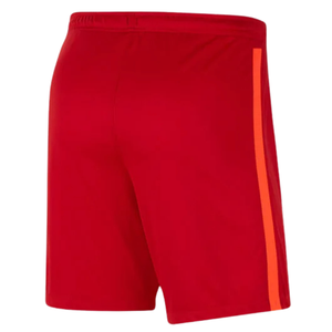 Men Red Side Panel Soccer Shorts Polyester <b>Athletic</b> Football Shorts Training Match Sports Wear Team Uniform Performance Apparel - Product Image 2