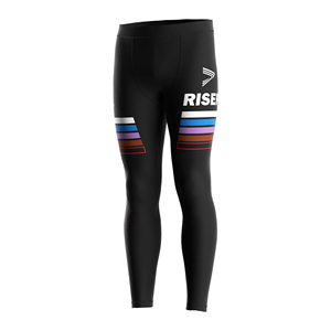 Vêtements de sport pour hommes, noirs, avec bandes latérales camouflage bleues, taille haute, séchage rapide, légers, taille élastique, vêtements de sport d'été - Product Image 4