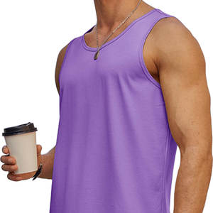 Camiseta sin Mangas Transpirable de Diseño Superior para Hombre, para Gimnasio, Correr, Baloncesto, Senderismo, Ciclismo, Playa, Uso en Verano, Tejida en Poliéster/Algodón - Product Image 6