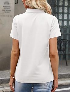Polo pour femme à manches longues, rayé style rugby, abordable, t-shirt de sport à manches courtes, t-shirts de sport personnalisés pour femme, polo - Product Image 5