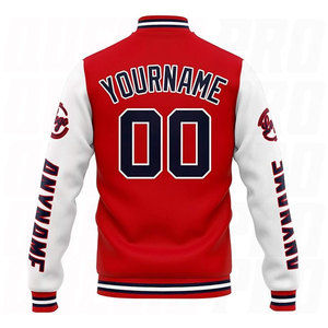 เสื้อแจ็คเก็ต Letterman แบบกำหนดเองสำหรับผู้ใหญ่และเด็ก เสื้อแจ็คเก็ต Varsity พรีเมียมแบบสั่งทำพิเศษ พร้อมปักชื่อ หมายเลข และโลโก้ตามสั่ง - Product Image 4