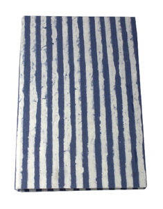 Batik Paper Pattern With Blue Stripes Notebook <b>A5</b> Recycled Handmade Cotton Paper Notebooks For Office And Stationery Supplies - Product Image 4