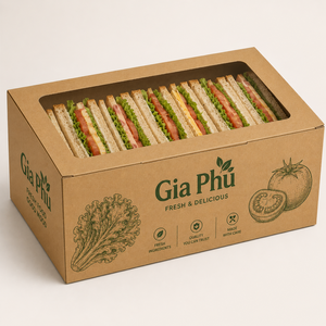 Custom Carton <b>Packaging</b> Slotted Takeaway Food Disposable Eco-Friendly Corrugated Board Pizza Recycled <b>Materials</b> Modern Style Box - Product Image 1