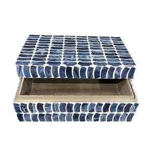 Boîte de rangement de bijoux en bois de luxe avec incrustations complexes, organisateur artisanal écologique pour coiffeuse - Product Image 5