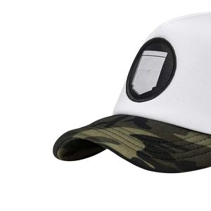 Casquette de camionneur blanche camouflage avec logo personnalisé, casquette snapback en maille de haute qualité pour la chasse, la pêche et les activités de plein air - Product Image 4