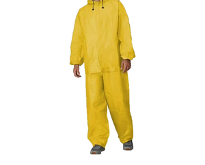 Traje Impermeable Amarillo Personalizado, Diseño y Color a Elección, Manga Larga, Unisex, para Adultos, Ropa Protectora para Todas las Estaciones - Product Image 3
