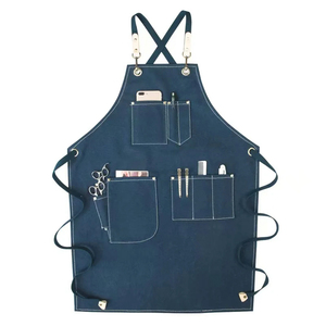 Delantal de Trabajo HARAZ INTERNATIONAL HRE-91 Unisex de Cuero Genuino Marrón, Diseño Cruzado en la Espalda, Antipolvo, Detectable por Rayos X, Profesional - Product Image 1