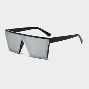 LMAMBA 1871 New Arrival Fashion Personality Custom logo Design One Piece Lens <b>square</b> <b>Frame</b> Vintage Women Men Sunglasses - Product Image 2