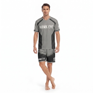 Conjunto de Camiseta de Fútbol para Hombre, Manga Corta, Cuello en V, Diseño Sublimado, Ropa Deportiva de Poliéster para Adultos - Product Image 3