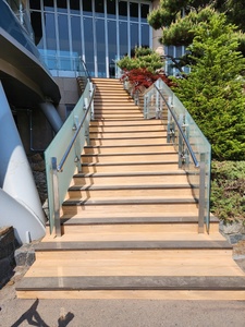 Korea 3rd Gen Contemporary Anti-Slip Waterproof Eco-Friendly Wood <b>Plastic</b> WPC Decking Poolside BBQ Garden Park Stadium Walkway - Product Image 6