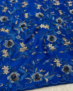Premium Multi Embroidery Lace <b>Fabric</b> Cotton Voile <b>Fabric</b> for Wedding Dress Women Apparel - Product Image 6