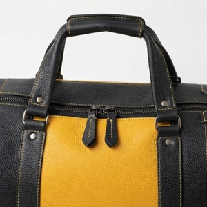 Sacs de sport de grande capacité pour femmes, sacs de sport en cuir véritable pour hommes, sacs de sport imperméables en cuir unisexes - Product Image 3