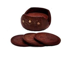 Luxury <b>Wooden</b> Coasters <b>Rustic</b> <b>Wooden</b> Coasters Acacia Wood Coasters Mango Wood Coasters <b>Wooden</b> <b>Table</b> Coasters <b>Wooden</b> Mug Coasters - Product Image 2