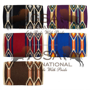 Manta de Silla de Montar 100% Lana de Nueva Zelanda, Tejida a Mano, Totalmente Personalizable, de 34x36 Pulgadas, en Diferentes Colores para Equitación y Entrenamiento - Product Image 4