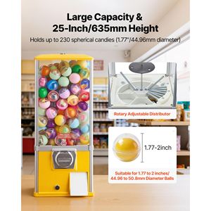 Distributore Automatico di Caramelle da 25 Pollici a Moneta per Centri Commerciali, Supermercati e Parchi Divertimento - Product Image 3