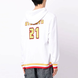 Custom Winter Oversized Zip Hoodie for Men Double Zipper Heavyweight Fleece Puff Printing Digital Logo Knitted <b>Fabric</b> - Product Image 4