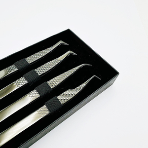 Pinzas Profesionales para Extensión de Pestañas con Puntas de Fibra para un Agarre Perfecto a las Pestañas, Nunca se Resbalan Incluso con Pestañas de 0.03mm - Product Image 2