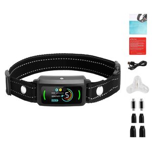 Collier anti-aboiement intelligent étanche IP67 rechargeable pour chiens de grande, moyenne et petite taille – Collier de contrôle des aboiements pour l'entraînement canin - Product Image 1