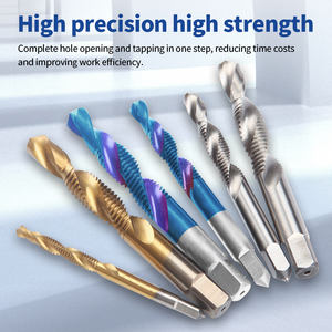 Broca y Macho Combinados HSS, Broca de Roscado Compuesta con Ranura Espiral y Recubrimiento de TiN, Herramienta de Roscado M3 M6 M8 M10 M12 - Product Image 5