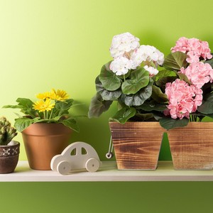 Juego de 3 Macetas de Madera Estilo Rústico, Macetas con Revestimiento de Aluminio Ecológico para Jardín Interior/Exterior - Product Image 3
