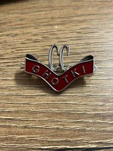 Custom <b>Metal</b> Badge Enamel Logo <b>Pin</b> Ribbon Letter Brooch for Uniform Badge - Product Image 1