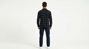 Men's Checkered Flannel <b>Shirt</b> Long Sleeve Casual Button Front Woven <b>Shirt</b> for Daily and Weekend Wear - Product Image 3