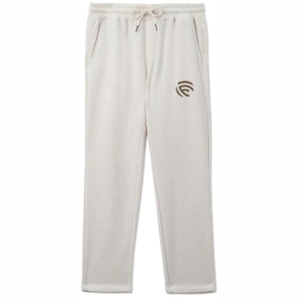 PANTALON CASUAL EN TRICOT JACQUARD POUR HOMME BEIGE - Product Image 5