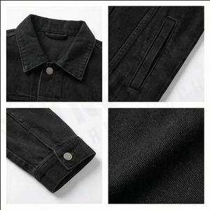 Veste en jean haute qualité OEM grande taille Streetwear Trap Star Veste en jean respirante classique unisexe vêtements d'hiver Veste en jean pour hommes - Product Image 4