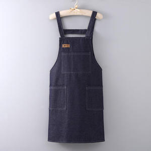 Tablier en toile avec poches et sangles en cuir, vêtements de travail durables pour barbiers et artisans - Product Image 6