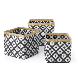 Elegant Attractive Natural Woven Bamboo <b>Basket</b> with Handles for Home Storage & Organization Bamboo Plant Pots Wholesale - Product Image 2