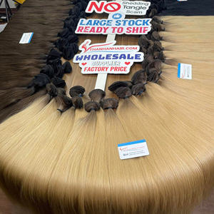 Nuevo producto Paquetes de cabello humano vietnamita de trama atada a mano Sin desprendimiento Sin enredos - Product Image 4