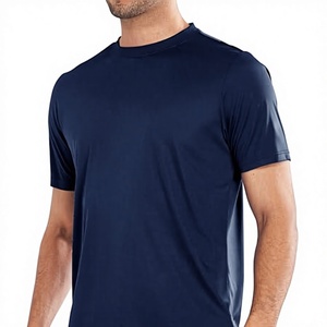 T-shirt décontracté pour homme, jersey uni, séchage rapide, respirant, coupe classique, pour entraînement, fitness, extérieur, gym, fabriqué par HS - Product Image 4