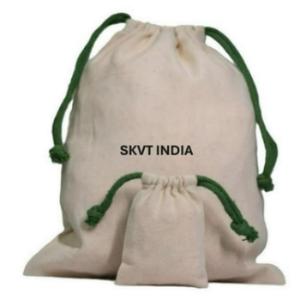 Convenient Eco-Cotton <b>Drawstring</b> Pouch with Custom Logo Reusable Small Storage Dust <b>Bag</b> Fashionable Design Easy-Carrying <b>Canvas</b>- - Product Image 2