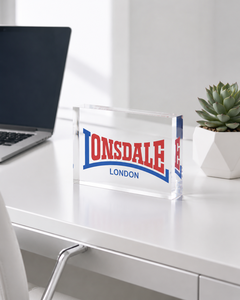 High-Clarity Solid <b>Acrylic</b> <b>Block</b> Base for Retail Countertop Product Display with Personalized Logo - Product Image 3