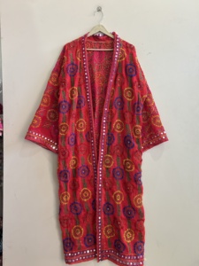 เสื้อคลุมกิโมโนอินเดียปักลายฟูลการี ของขวัญที่ดีที่สุดสำหรับเพื่อนเจ้าสาว สวมใส่สบายๆ สไตล์สตรีทแฟชั่น - Product Image 2