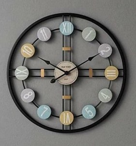 Horloge murale dorée à prix de gros, nouvelle arrivée, article de décoration murale pour salon, salle à manger, fond de mur, grande taille, horloge murale en métal - Product Image 3