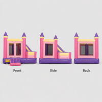 Château gonflable rose en PVC, maison à bulles gonflable pour le camping en plein air, les mariages et les fêtes, couleurs personnalisables