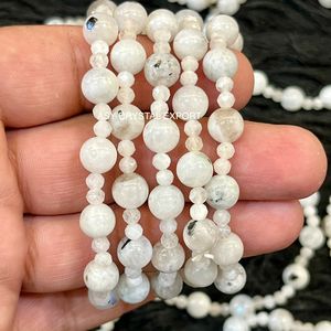 Wholesale Price <b>Rainbow</b> Moonstone Crystal <b>Bracelet</b> Natural Gemstone Stretch <b>Bracelet</b> for Meditation Energy Healing Jewelry - Product Image 2